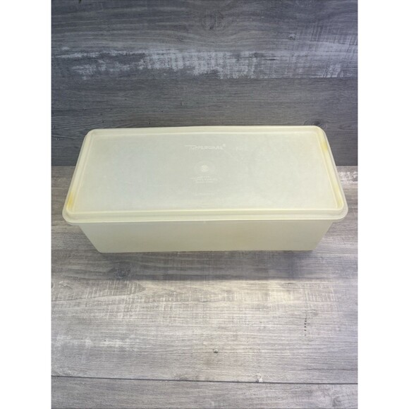 Vintage Tupperware Bread Keeper Storage Container 606 w/ Lid Seal 607 Frosted - Picture 1 of 11
